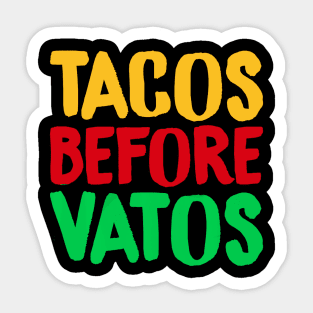 Cinco De Mayo Tacos Before Vatos Mexican Sticker